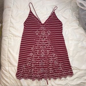 New with tags Free People tank top dress shirt